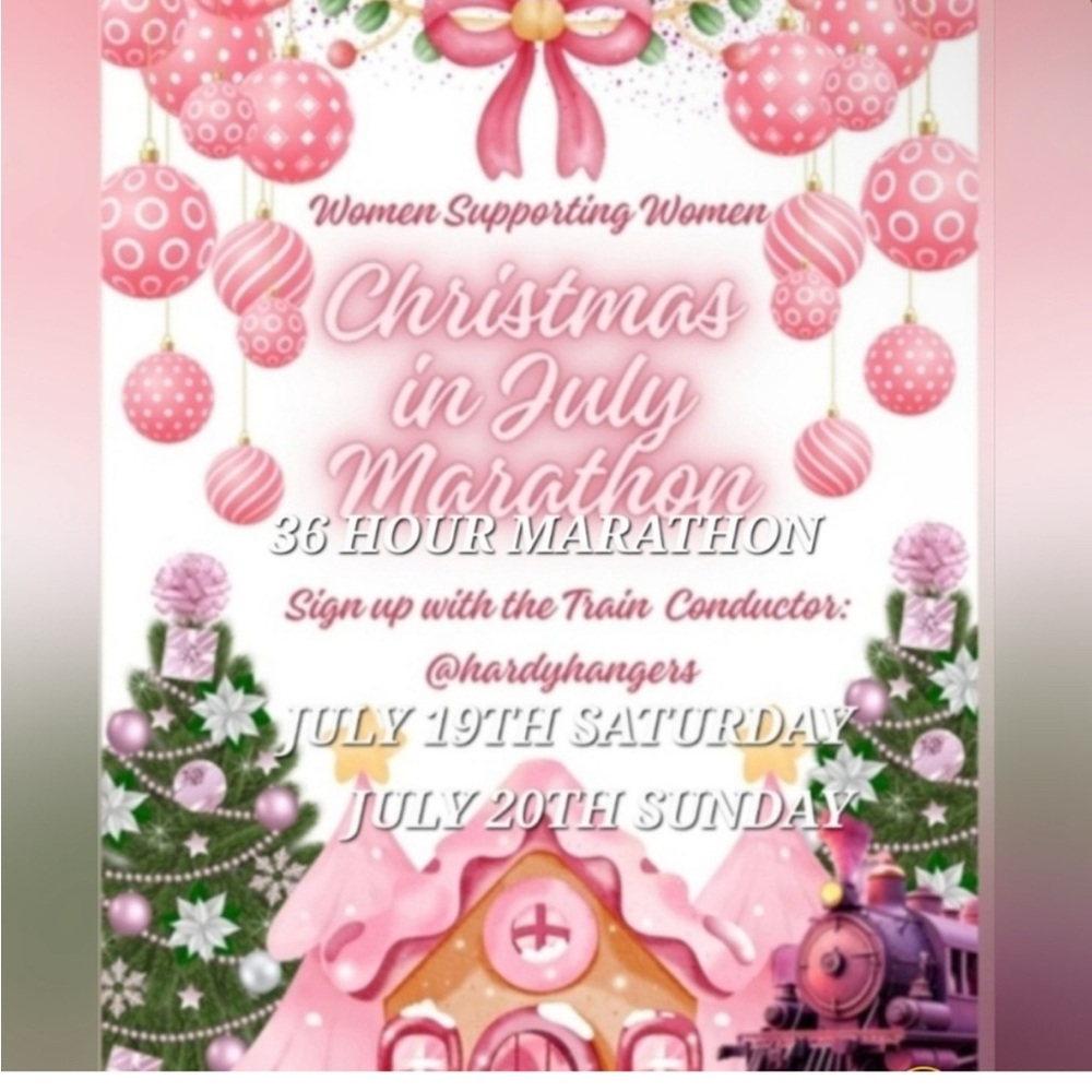 Join me for WSW Christmas in July 20th at 10am CST